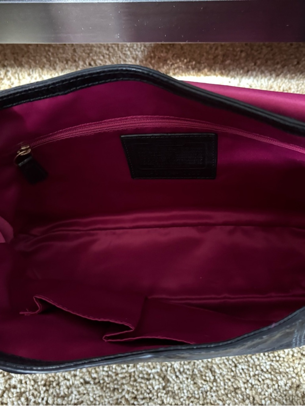 Vintage Y2K Coach Black Leather Poppy Collection Handbag 17925 - Picture 4 of 7